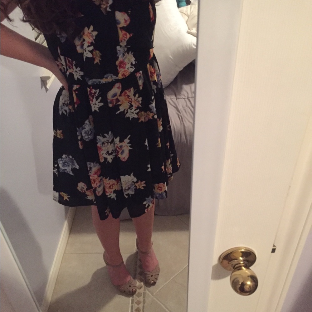 Flouncy floral dress